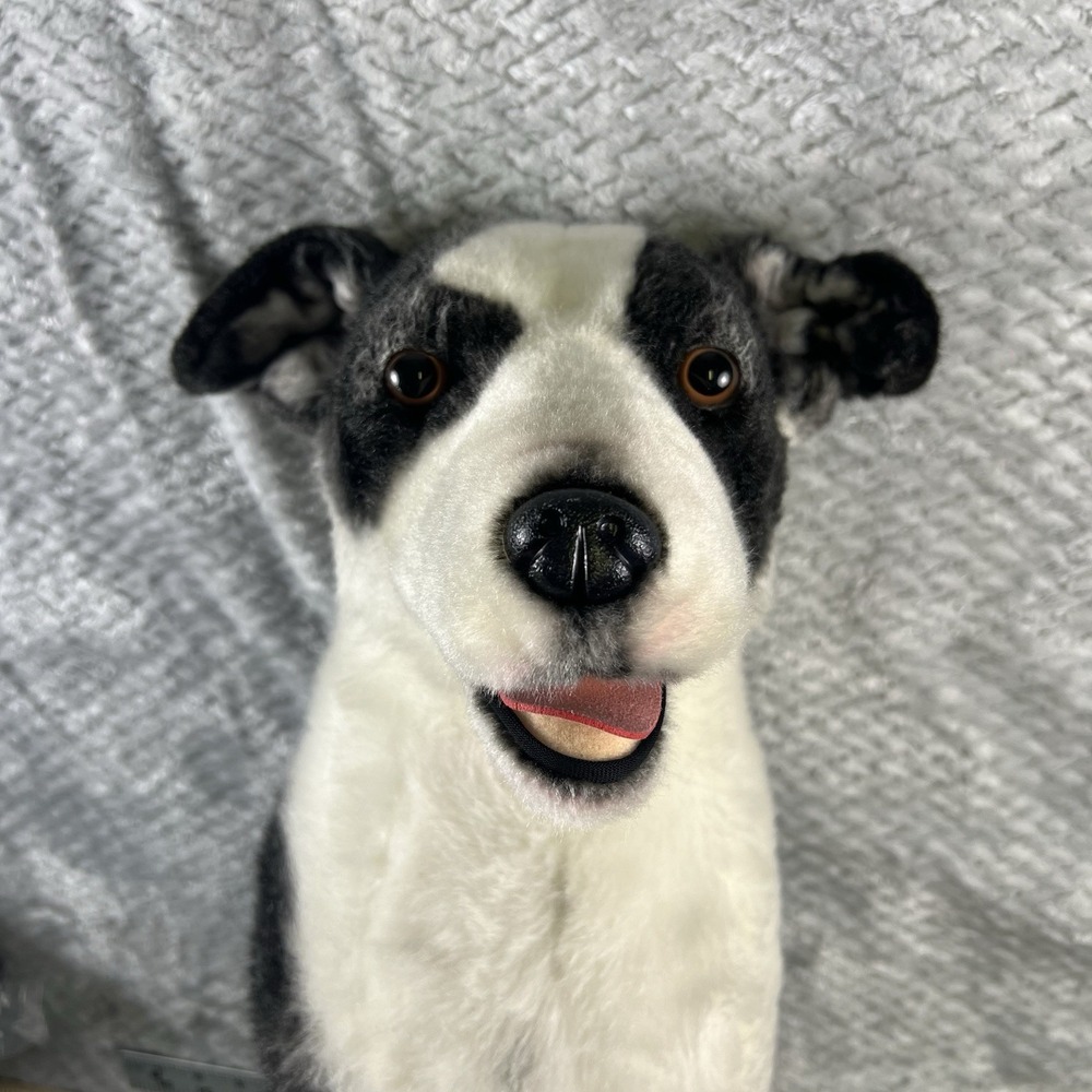 Cuddle Clones Custom Border Collie Herding Mix Dog Plush Maggie Black White Toy - Picture 1 of 13
